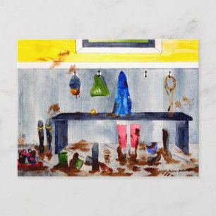 Schmutzstiefel Postkarte