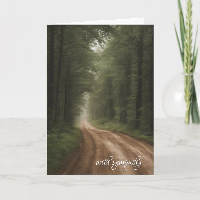 Schmutzweg im Beileid Karte (Vorderseite)