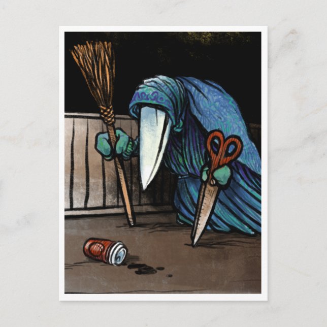 Schnabelperchten - Spooky Weihnachten Critter Postkarte (Vorderseite)