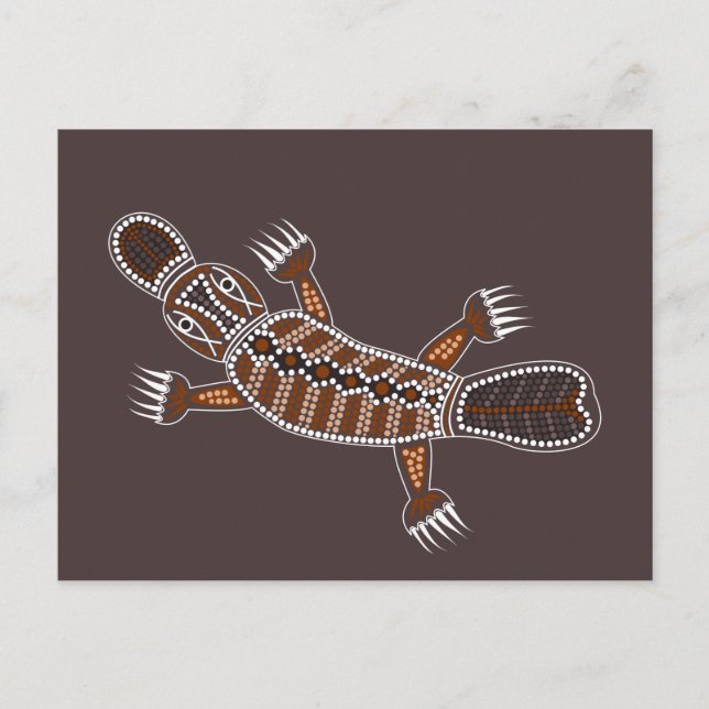 Schnabeltier oder Platypus Postkarte (Vorderseite)