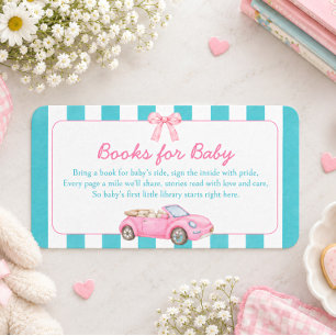 Schnall Dich an, Baby Rosa Cabrio-Autobücher für B Begleitkarte