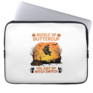 Schnall Dich An Buttercup Halloween Geist Hexenhut Laptopschutzhülle