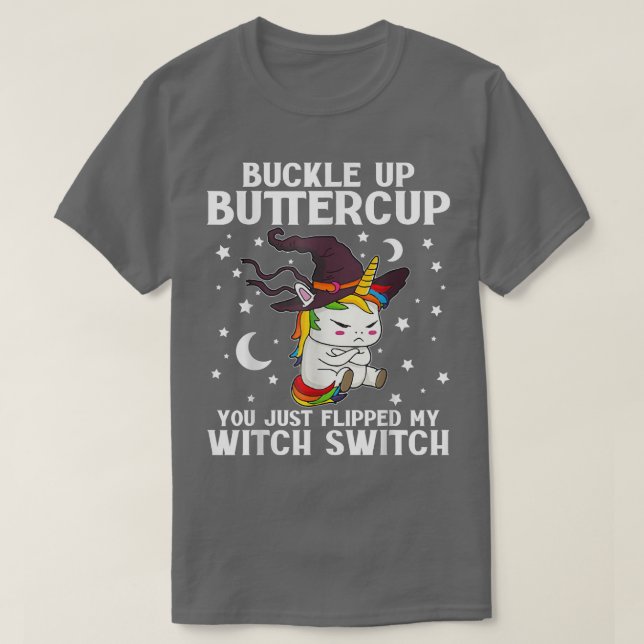 Schnallen Sie die Buttertasse auf, die Sie gerade  T-Shirt (Design vorne)