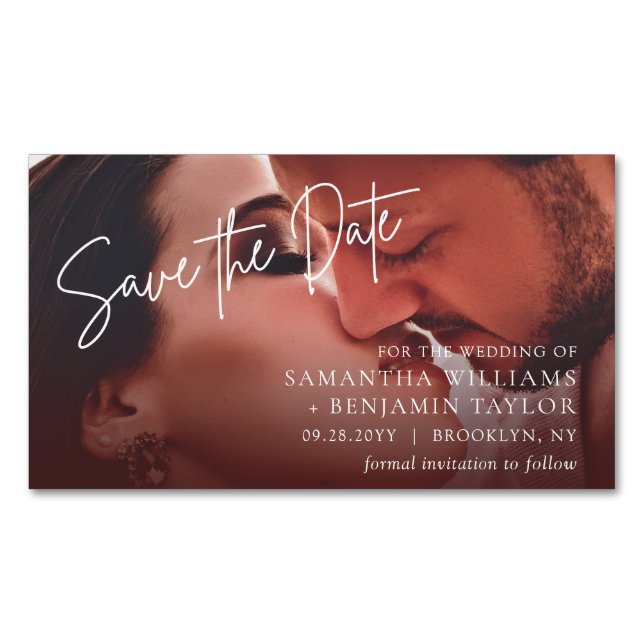 Schnäppchenbudget 25 Speichern Sie das Datum der M Magnetische Visitenkarte (Vorderseite)