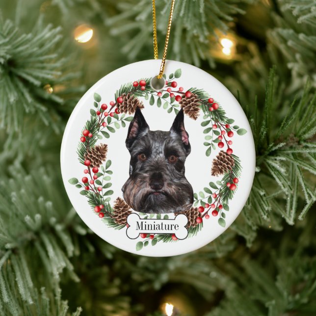 Schnapperhund Keramik Ornament (Baum)