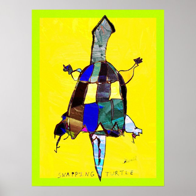 Schnappschildkröte 18 x 24 Poster (Vorne)
