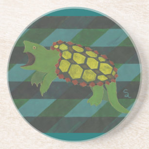 Schnappschildkröte Sandstein Untersetzer