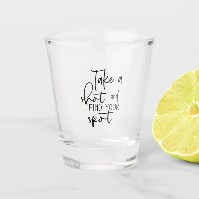 Schnapsgläser mit Text-Unterschrift Weingläser Schnapsglas (Vorderseite)