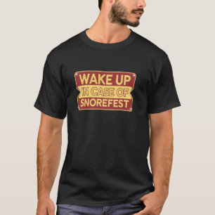 Schnarchfest Lustiger Konferenz Schulkollege Chef T-Shirt