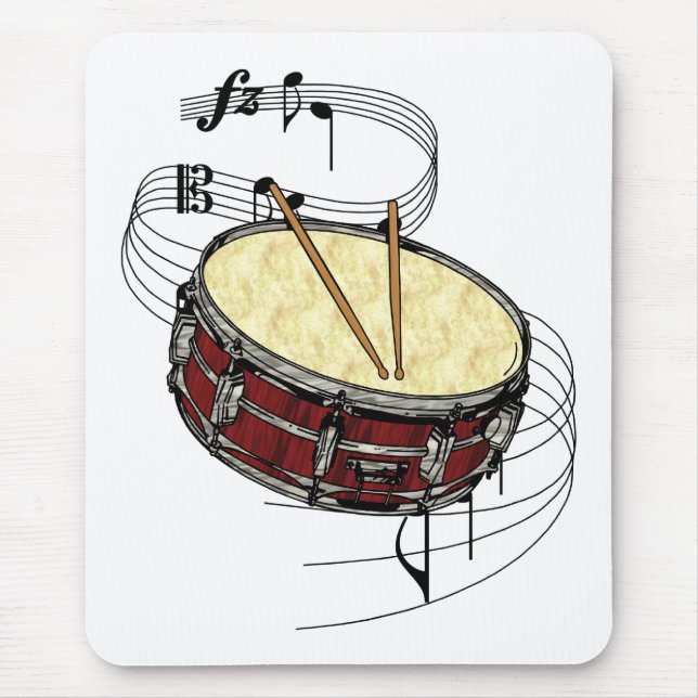Schnarrtrommel Mousepad (Vorne)