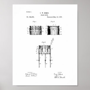 Schnarrtrommel-Patent Poster