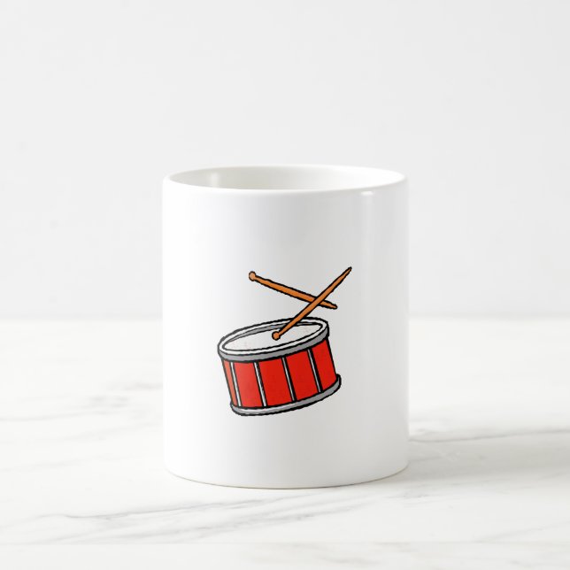 Schnarrtrommel-Rot Kaffeetasse (Mittel)
