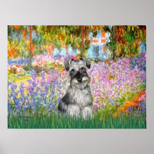 Schnauzer 1N - Garten Poster (Vorne)