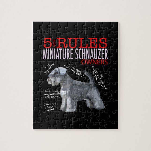 Schnauzer | 5 Regeln für die Eigentümer von Miniat (Vertikal)