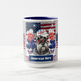 Schnauzer American Hero Coffee Tasse