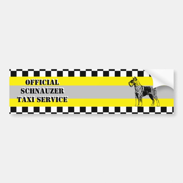 Schnauzer Autoaufkleber (Vorne)