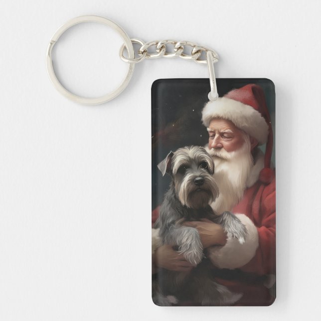 Schnauzer avec Noël Festif du Père Noël (Devant)