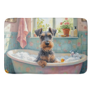 Schnauzer-Badzeit Süße Badezimmer-Dekoration Badematte
