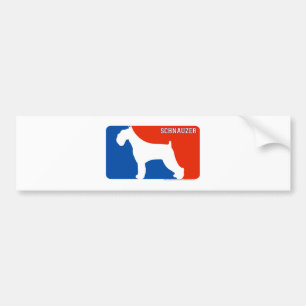 Schnauzer-bedeutende Liga-HundeAutoaufkleber Autoaufkleber