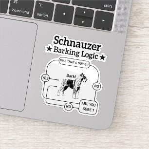 Schnauzer Belltogik Cooler Hund Haustierliebhaber Aufkleber