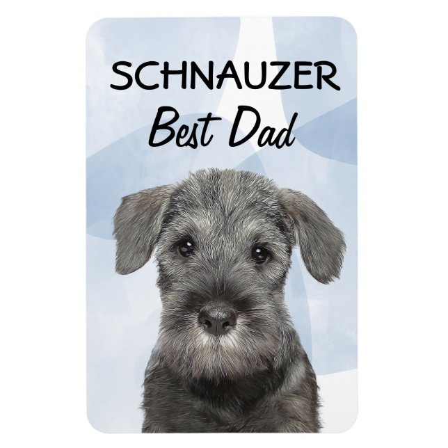Schnauzer Best Vater Magnet (Vertikal)