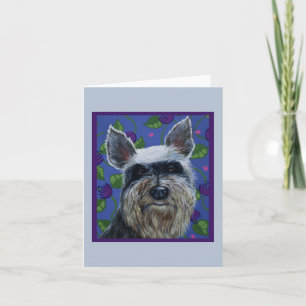 Schnauzer Blank Mitteilungskarten