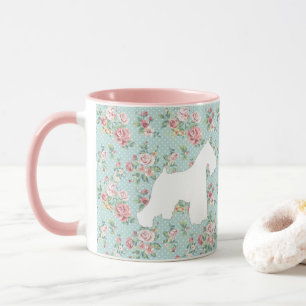Schnauzer-Blumen-Kaffee-Tasse Tasse