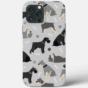 Schnauzer Bones and Paws Coque-Mate coque iphone