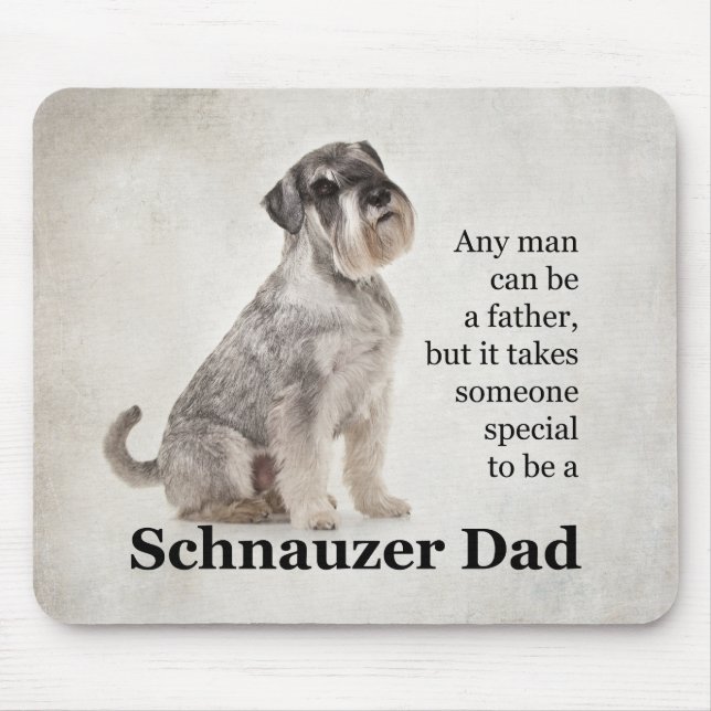 Schnauzer Dad Mouse Pad Mousepad (Vorne)