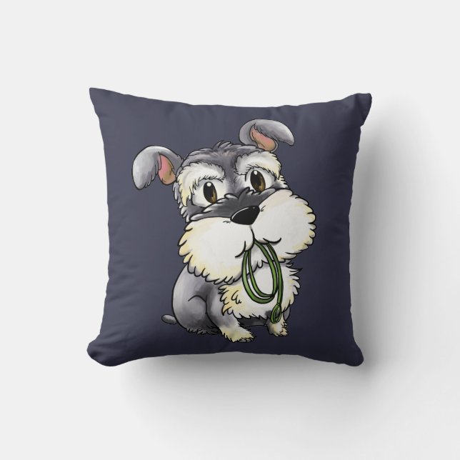 Schnauzer de Fozi - coussin décoratif fait sur (Recto)