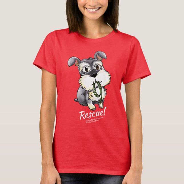 Schnauzer de Fozi - T-shirt foncé (femmes) (Devant)