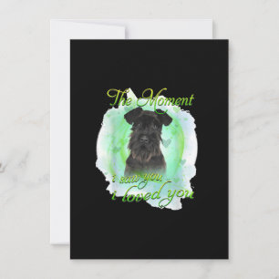 Schnauzer Dog - Ich liebe Ihr T-Shirt Dankeskarte