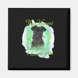 Schnauzer Dog - Ich liebe Ihr T-Shirt Magnet