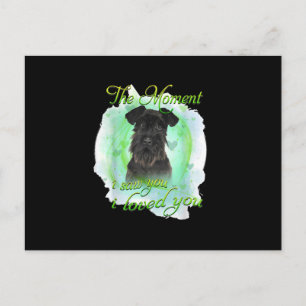 Schnauzer Dog - Ich liebe Ihr T-Shirt Postkarte