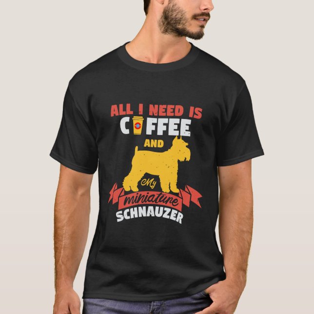 Schnauzer Dog Lover T-Shirt (Vorderseite)