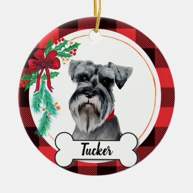 Schnauzer Dog Ornament (Vorne)