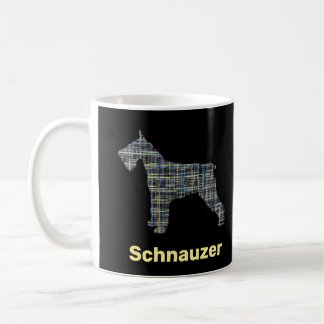 Schnauzer Dog Tasse Gelb & Schwarz-Grill
