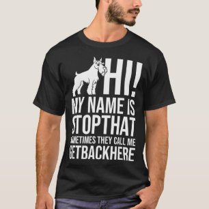 Schnauzer Dog Welppies Owner Lover T-Shirt
