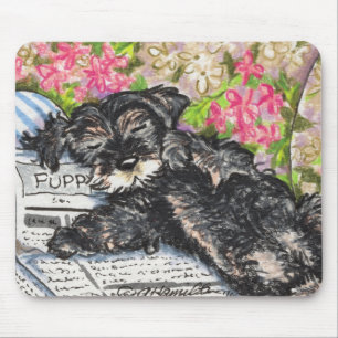 Schnauzer Dreams Print Mousepad