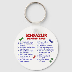 SCHNAUZER Eigentums-Gesetze 2 Schlüsselanhänger