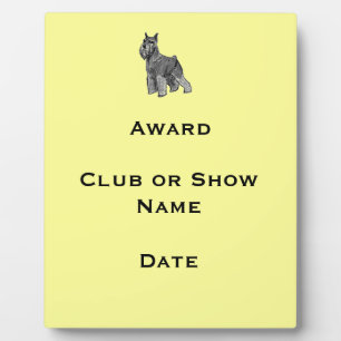 Schnauzer Fotoplatte