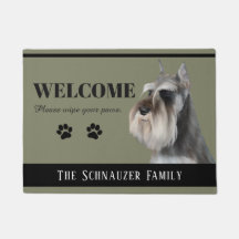 Schnauzer-Fußmatte