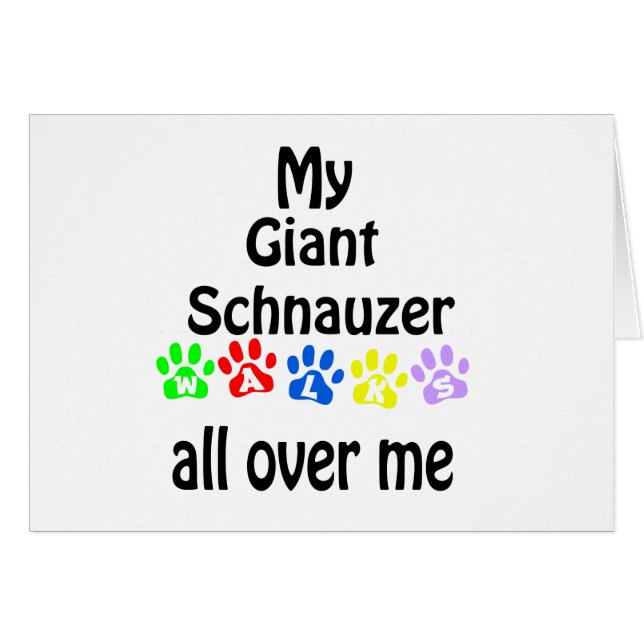 Schnauzer Géant Marche Design (Devant horizontal)