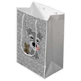 Schnauzer-Geschenk-Tasche Mittlere Geschenktüte