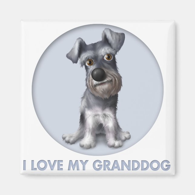 Schnauzer Granddog Magnet (Vorne)