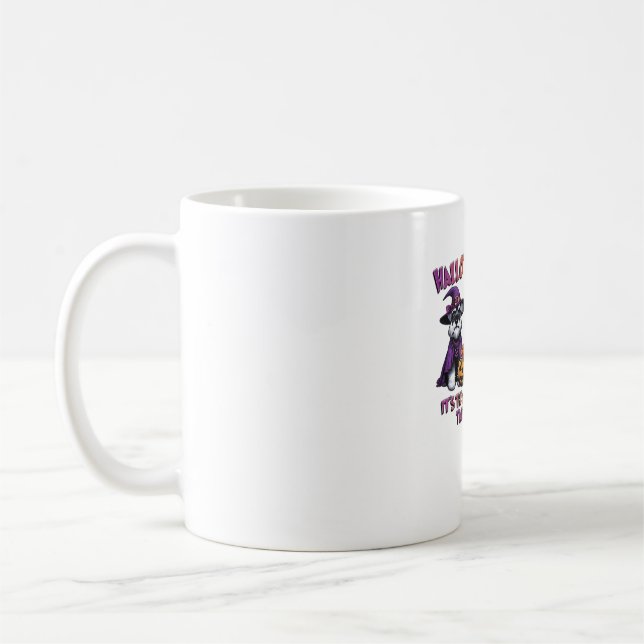 Schnauzer Halloween Erntedank Weihnachtsklassiker Kaffeetasse (Links)