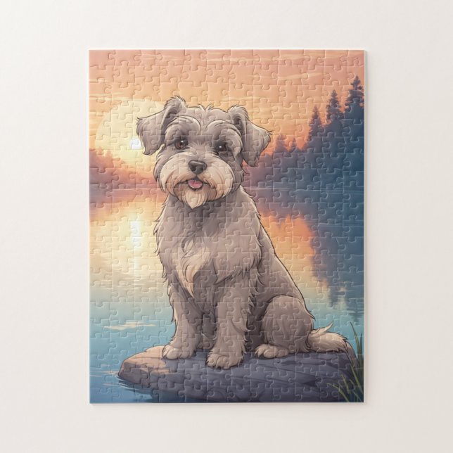 Schnauzer-Hund (Vertikal)