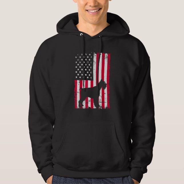 Schnauzer-Hund 1 Hoodie (Vorderseite)