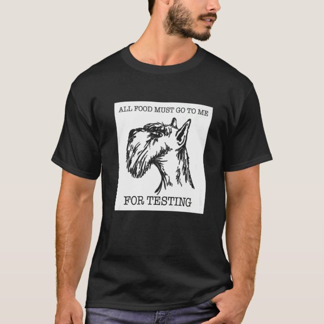 Schnauzer Hund 2 T-Shirt (Vorderseite)