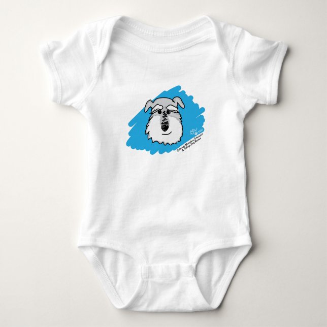 Schnauzer-Hund - Baby-Bodysuit Baby Strampler (Vorderseite)